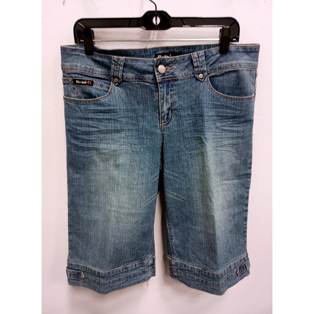 Rewind Denim VTG 90s Y2K Bermuda Shorts Womens 13 Blue Jean Grung Streetwear